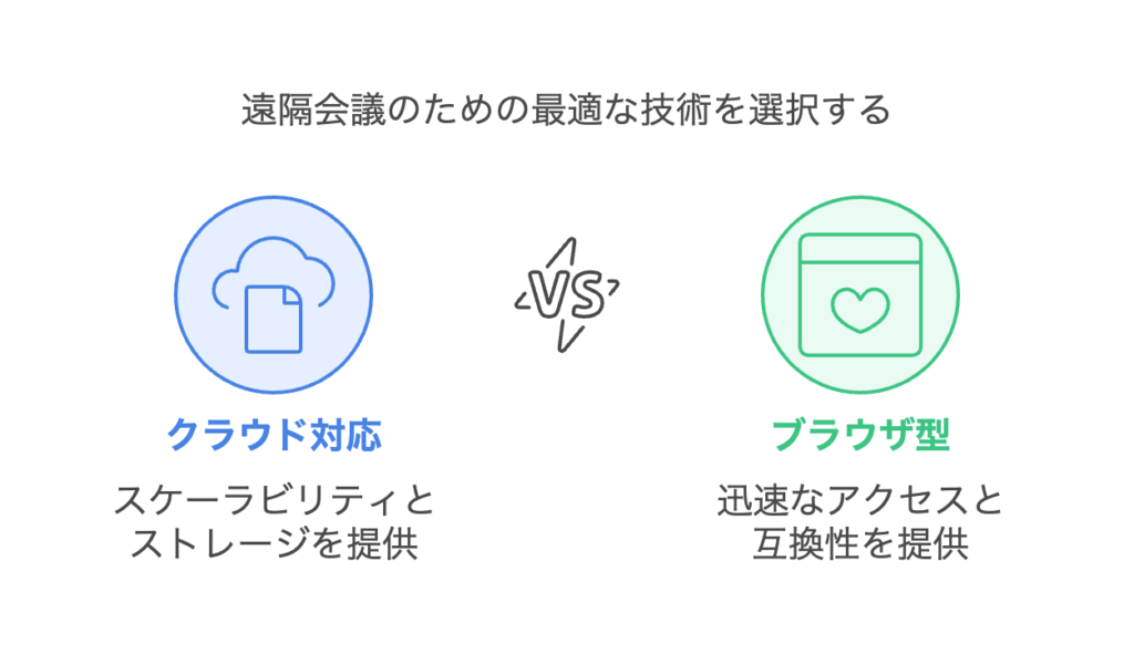 クラウド対応 vs ブラウザ型|ダウンロード不要で使えるツール