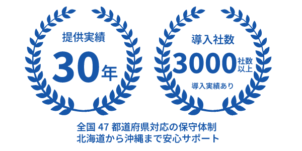 映像ソリューション
提供実績30年目　導入者数3000社以上　全国対応