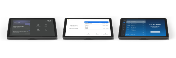 オンライン会議室で使用するTap IP タッチコントローラーの製品画像