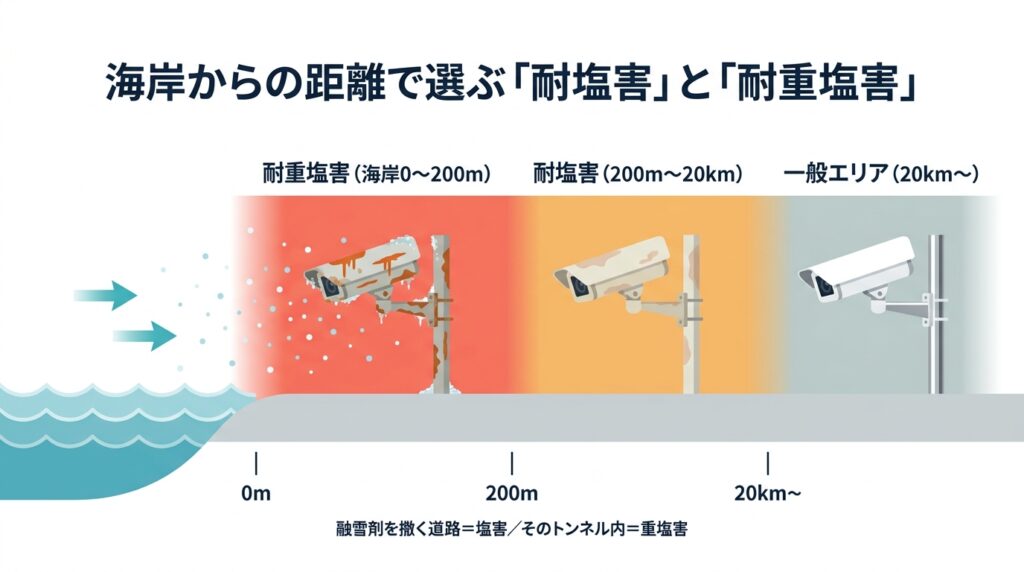 耐塩害と耐重塩害